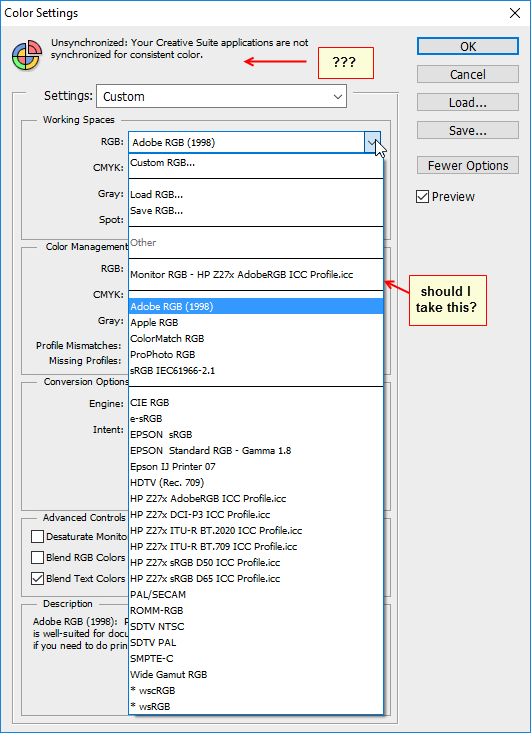 Solved: How To Set Correct Color Profile - Adobe Support Community ...